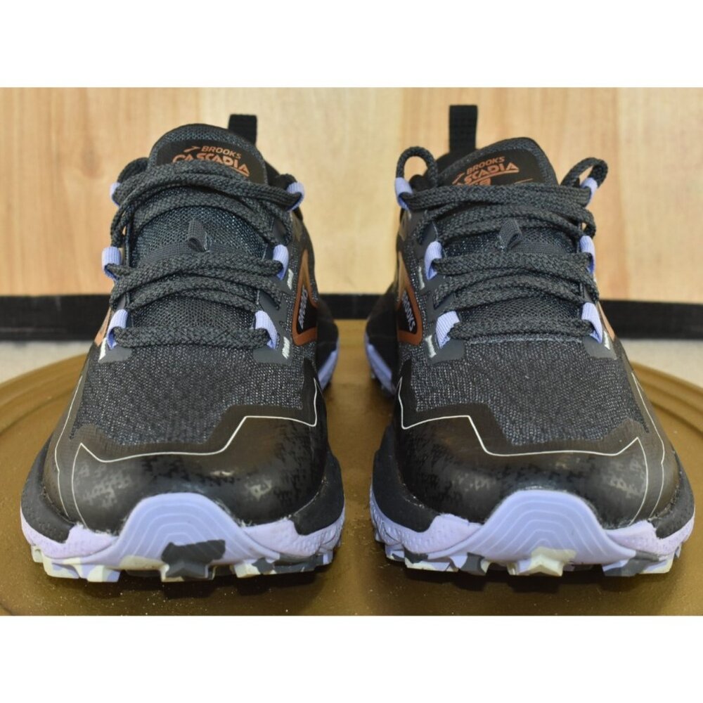 Brooks Cascadia 18 Women Shoes Size 6.5 Black/Lavender/Copper Trail Sneakers - Picture 2 of 10